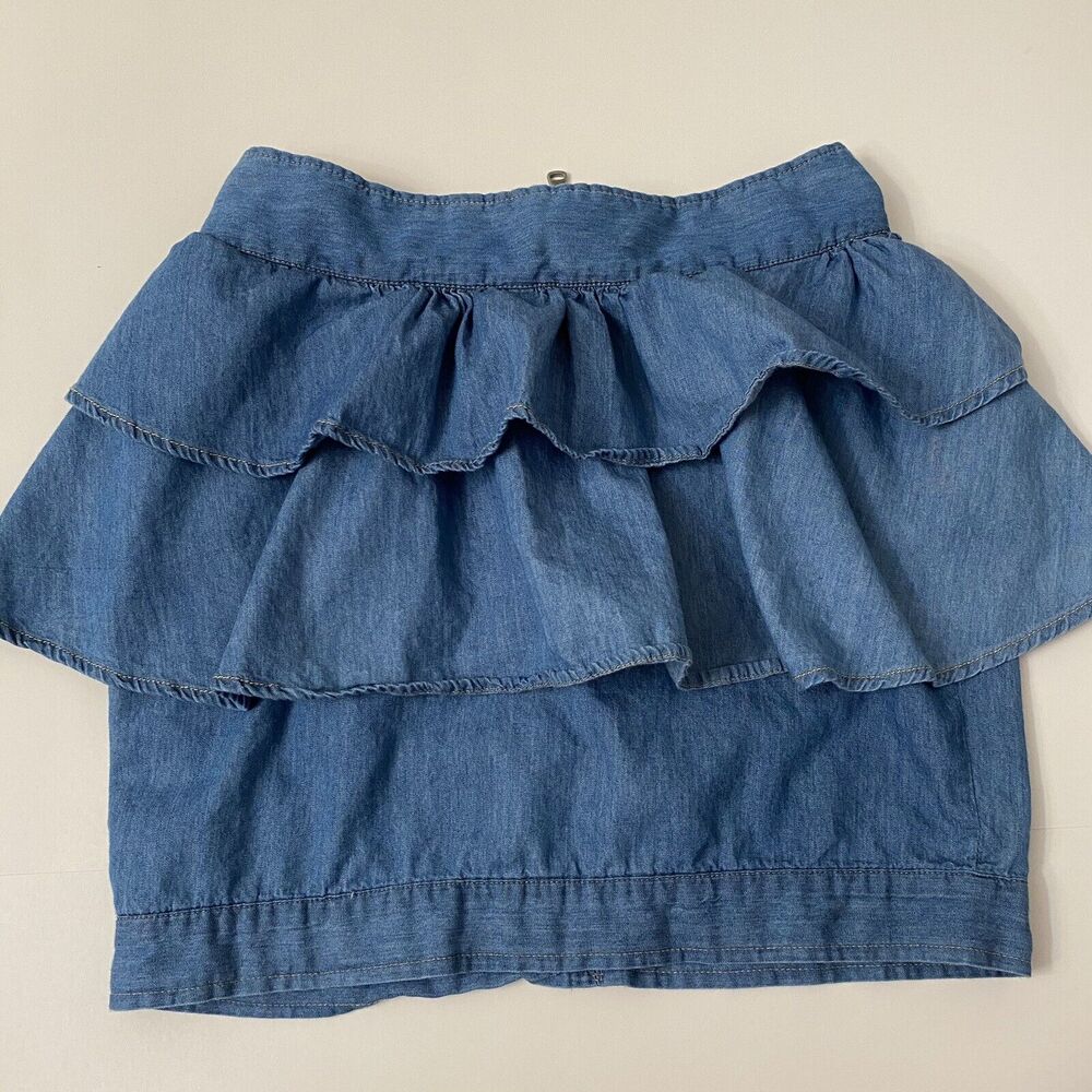 Reporter denim Ruffled Skirt Size 36